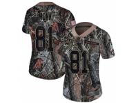 Women Nike Washington Redskins #81 Art Monk Limited Camo Rush Realtree NFL Jersey