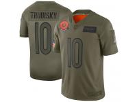 Women's #10 Limited Mitchell Trubisky Camo Football Jersey Chicago Bears 2019 Salute to Service