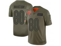 Women's #80 Limited Trey Burton Camo Football Jersey Chicago Bears 2019 Salute to Service