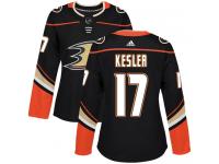 Women's Adidas Anaheim Ducks #17 Ryan Kesler Authentic Black Home NHL Jersey