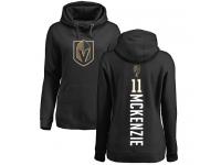 Women's Adidas NHL Vegas Golden Knights #11 Curtis McKenzie Backer Black Pullover Hoodie Adidas