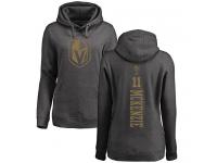 Women's Adidas NHL Vegas Golden Knights #11 Curtis McKenzie One Color Backer Charcoal Pullover Hoodie Adidas