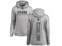 Women's Adidas NHL Vegas Golden Knights #17 Vegas Strong Backer Gray Pullover Hoodie Adidas