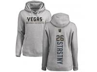 Women's Adidas NHL Vegas Golden Knights #26 Paul Stastny Backer Gray Pullover Hoodie Adidas