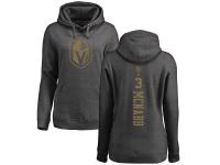 Women's Adidas NHL Vegas Golden Knights #3 Brayden McNabb One Color Backer Charcoal Pullover Hoodie Adidas