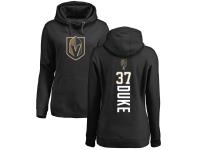 Women's Adidas NHL Vegas Golden Knights #37 Reid Duke Backer Black Pullover Hoodie Adidas