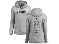 Women's Adidas NHL Vegas Golden Knights #37 Reid Duke Backer Gray Pullover Hoodie Adidas