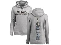 Women's Adidas NHL Vegas Golden Knights #41 Pierre-Edouard Bellemare Backer Gray Pullover Hoodie Adidas