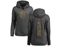 Women's Adidas NHL Vegas Golden Knights #41 Pierre-Edouard Bellemare One Color Backer Charcoal Pullover Hoodie Adidas