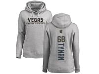 Women's Adidas NHL Vegas Golden Knights #68 T.J. Tynan Backer Gray Pullover Hoodie Adidas