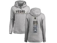 Women's Adidas NHL Vegas Golden Knights #89 Alex Tuch Backer Gray Pullover Hoodie Adidas