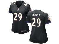 Women's Baltimore Ravens Earl Thomas III Nike Black Game Jersey