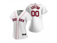 Women's Boston Red Sox Custom Nike White 2020 Home Jersey