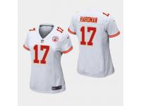 Women's Chiefs #17 Mecole Hardman 2019 NFL Draft Game Jersey - White