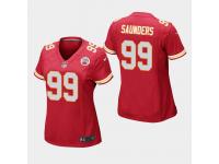 Women's Chiefs #99 Khalen Saunders 2019 NFL Draft Game Jersey - Red