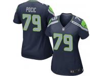 Women's Game Ethan Pocic #79 Nike Navy Blue Home Jersey - NFL Seattle Seahawks