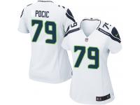 Women's Game Ethan Pocic #79 Nike White Road Jersey - NFL Seattle Seahawks