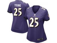 Women's Game Tavon Young #25 Nike Purple Home Jersey - NFL Baltimore Ravens