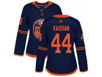 Women's Hockey Edmonton Oilers #44 Zack Kassian Alternate Jersey Navy Blue