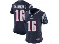 Women's Limited Andrew Hawkins #16 Nike Navy Blue Home Jersey - NFL New England Patriots Vapor Untouchable