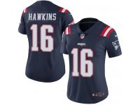 Women's Limited Andrew Hawkins #16 Nike Navy Blue Jersey - NFL New England Patriots Rush