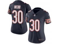 Women's Limited B.W. Webb #30 Nike Navy Blue Home Jersey - NFL Chicago Bears Vapor Untouchable