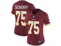 Women's Limited Brandon Scherff #75 Nike Burgundy Red Home Jersey - NFL Washington Redskins Vapor