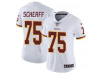 Women's Limited Brandon Scherff #75 Nike White Road Jersey - NFL Washington Redskins Vapor