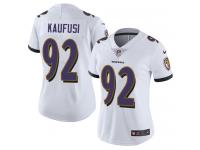 Women's Limited Bronson Kaufusi #92 Nike White Road Jersey - NFL Baltimore Ravens Vapor Untouchable