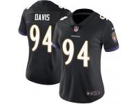 Women's Limited Carl Davis #94 Nike Black Alternate Jersey - NFL Baltimore Ravens Vapor Untouchable
