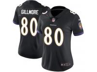 Women's Limited Crockett Gillmore #80 Nike Black Alternate Jersey - NFL Baltimore Ravens Vapor Untouchable