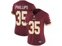 Women's Limited Dashaun Phillips #35 Nike Burgundy Red Home Jersey - NFL Washington Redskins Vapor