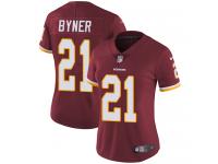 Women's Limited Earnest Byner #21 Nike Burgundy Red Home Jersey - NFL Washington Redskins Vapor