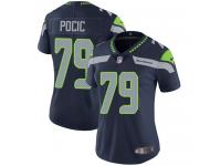 Women's Limited Ethan Pocic #79 Nike Navy Blue Home Jersey - NFL Seattle Seahawks Vapor