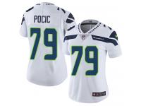 Women's Limited Ethan Pocic #79 Nike White Road Jersey - NFL Seattle Seahawks Vapor Untouchable