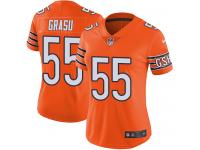 Women's Limited Hroniss Grasu #55 Nike Orange Jersey - NFL Chicago Bears Rush