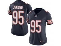 Women's Limited John Jenkins #95 Nike Navy Blue Home Jersey - NFL Chicago Bears Vapor Untouchable