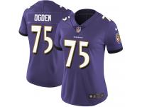 Women's Limited Jonathan Ogden #75 Nike Purple Home Jersey - NFL Baltimore Ravens Vapor Untouchable