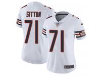 Women's Limited Josh Sitton #71 Nike White Road Jersey - NFL Chicago Bears Vapor Untouchable