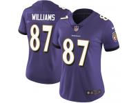Women's Limited Maxx Williams #87 Nike Purple Home Jersey - NFL Baltimore Ravens Vapor Untouchable
