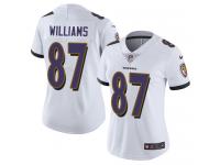 Women's Limited Maxx Williams #87 Nike White Road Jersey - NFL Baltimore Ravens Vapor Untouchable