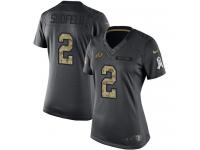 Women's Limited Nate Sudfeld #2 Nike Black Jersey - NFL Washington Redskins 2016 Salute to Service