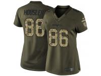 Women's Limited Rob Housler #86 Nike Green Jersey - NFL New England Patriots Salute to Service