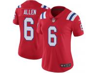Women's Limited Ryan Allen #6 Nike Red Alternate Jersey - NFL New England Patriots Vapor Untouchable