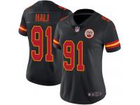 Women's Limited Tamba Hali #91 Nike Black Jersey - NFL Kansas City Chiefs Rush