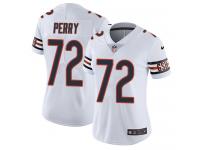 Women's Limited William Perry #72 Nike White Road Jersey - NFL Chicago Bears Vapor Untouchable