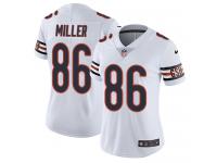 Women's Limited Zach Miller #86 Nike White Road Jersey - NFL Chicago Bears Vapor Untouchable