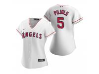Women's Los Angeles Angels Albert Pujols Nike White 2020 Home Jersey