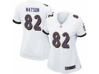 Women's Nike Baltimore Ravens #82 Benjamin Watson Game White NFL Jersey
