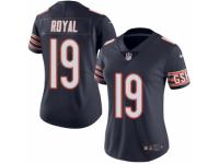 Women's Nike Chicago Bears #19 Eddie Royal Limited Navy Blue Rush NFL Jersey